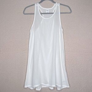 Melrose & Market Racerback Flowy Tank Top-White-Women’s S-Casual-Summer-Classic